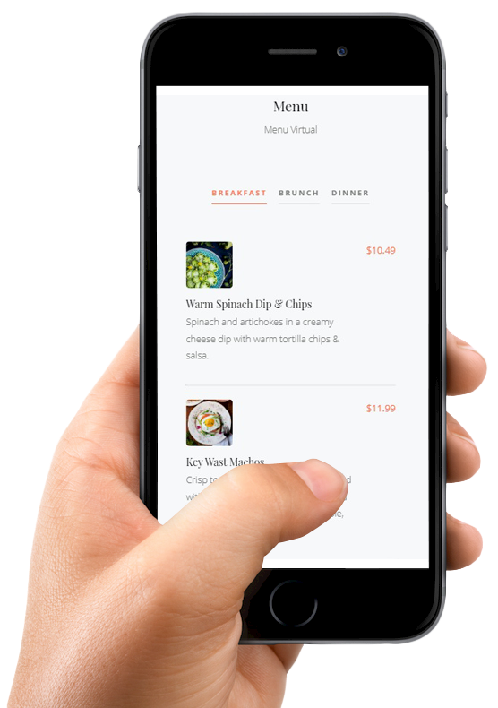 Menu Digital QR para Restaurantes VTech